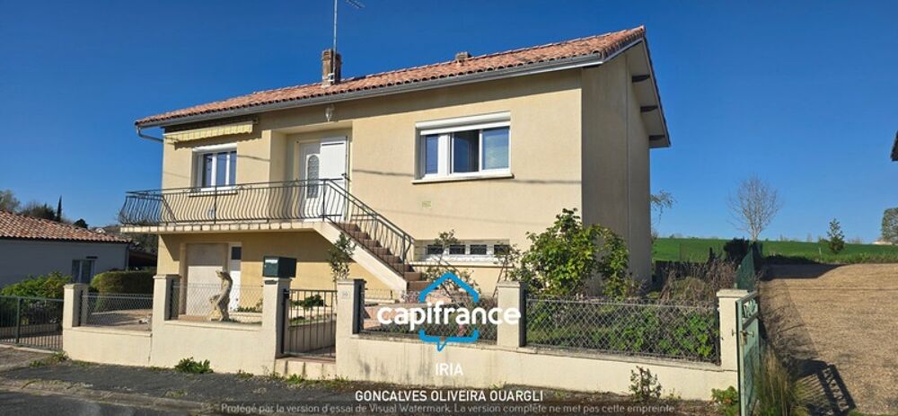 Maison à vendre 5 pièces MONFLANQUIN (47) Maison rénovée sur sous-sol avec un logement indépendant