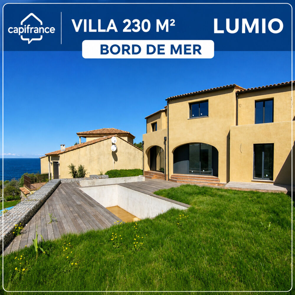 Vente Villa RARE Sant Ambroggio quartier des Villas - Villa Neuve 2024 225 m² 6 chambres - piscine Vue Mer Lumio