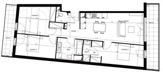  Appartement � vendre 4 pi�ces 82 m�