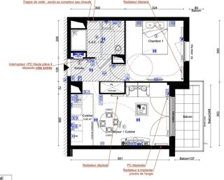  Appartement  louer 2 pices 39 m