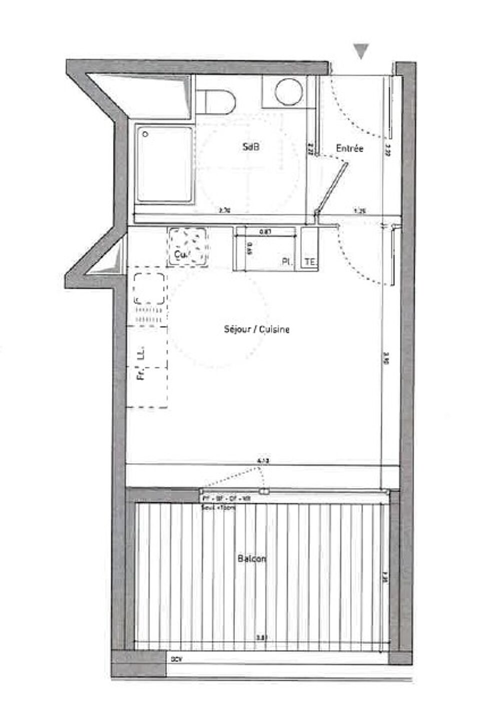 Location Appartement Studio meublé avec balcon à ANNEMASSE Annemasse