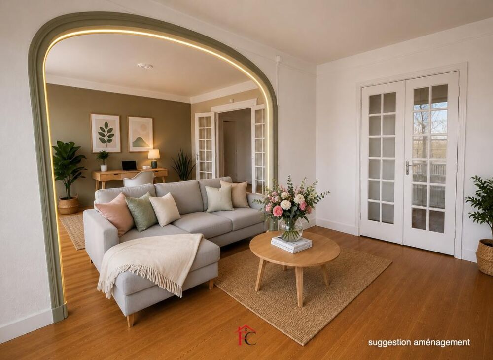 Appartement 112 m² Hyper-centre de Verneuil 3 chambres séjour double 2 parkings
