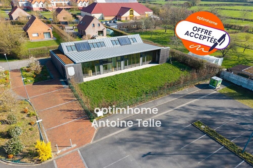   VILLEREAU 59530 - Bâtiment Bioclimatique d'exception 400m² - Fort potentiel (Pro/Habitation) 
