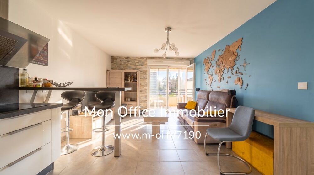 Vente Appartement Référence : 7190-JDO - Appartement T3 au dernier étage avec terrasse vue Sainte-Victoire Gardanne