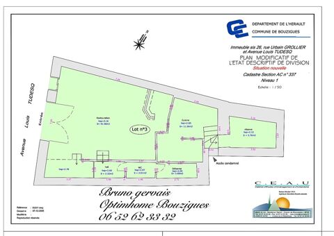 Local d'activit&eacute; &agrave; vendre BOUZIGUES (34) 385000 34140 Bouzigues
