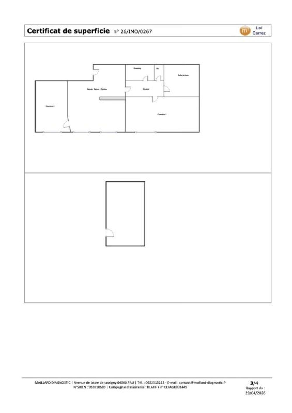 Vente Appartement 3 P HYPER-CENTRE PAU  146500€ Pau