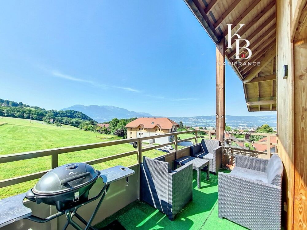 Location Appartement FAUCIGNY, appartement T3 meublé avec balcon exposé Sud, vue dégagée sans vis-à-vis et garage fermé Faucigny