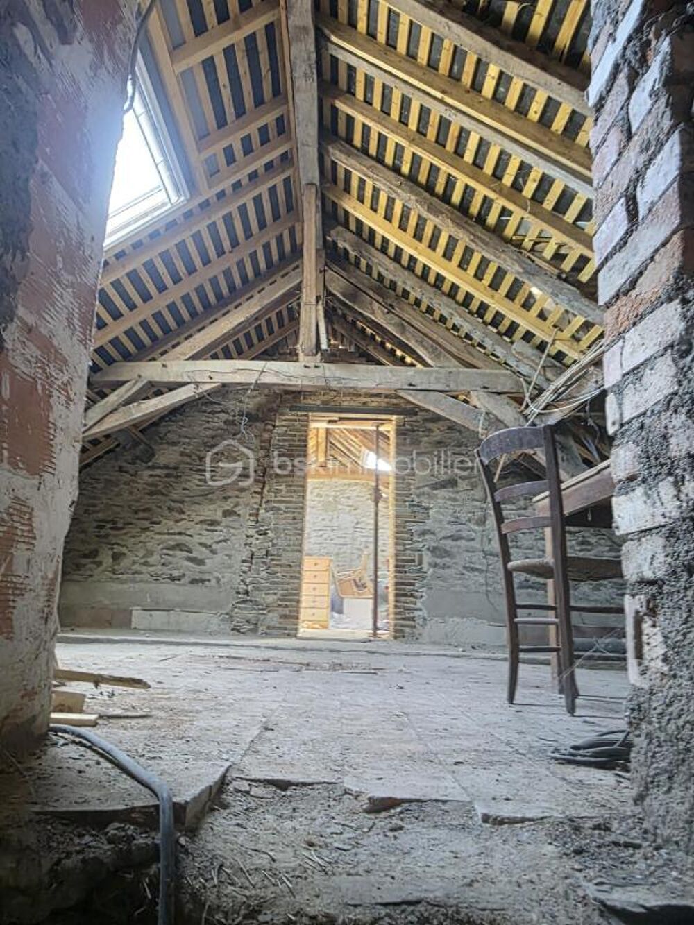 Vente Maison ? Maison de caractère en pierre – Toiture neuve – 150 m² à fort potentiel – Saint-Mars-la-Jaille (44540) Prix : 117 500 € (Honor Saint mars la jaille