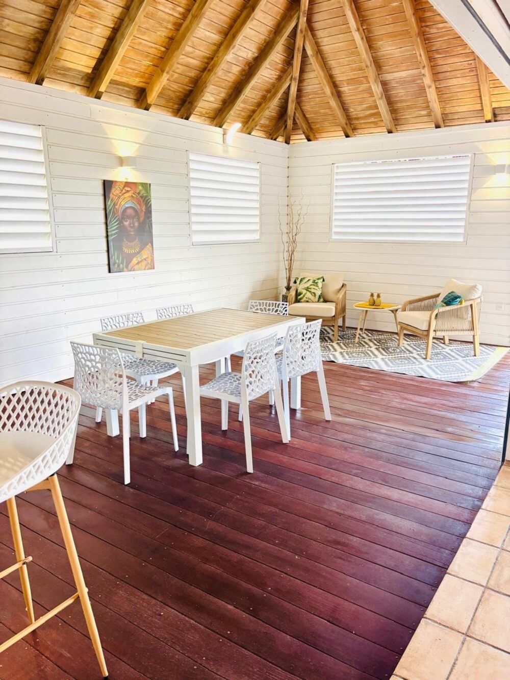 Location Maison LE MOULE MAGNIFIQUE VILLA MEUBLEE 3 CHAMBRES PISCINE VUE MER Le moule