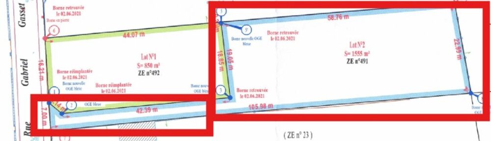 Vente Terrain Terrain à vendre de 1 555,00 m² CHEMILLY SUR YONNE (89) Chemilly sur yonne