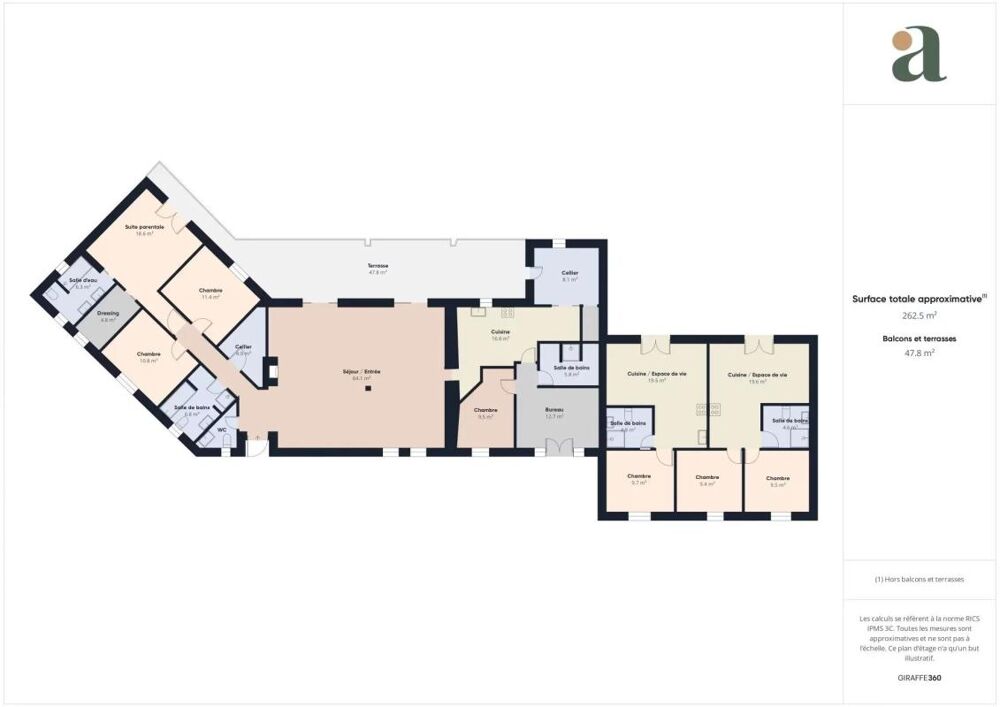 Propriété de 260 m² avec deux gîtes labellisés 4 étoiles en vente à Aups (83630)