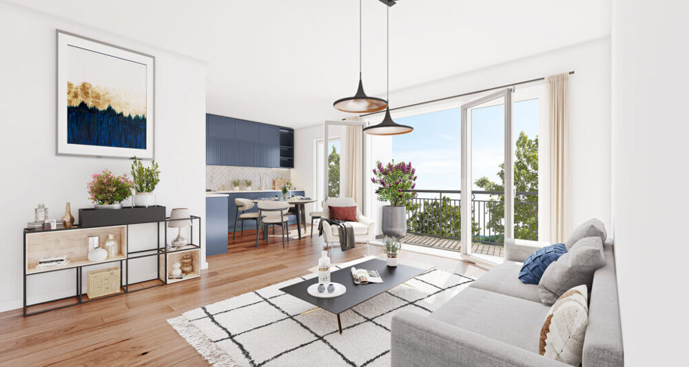 À vendre -Appartement T3 au RDC avec une loggia à Bussy-Saint-Georges