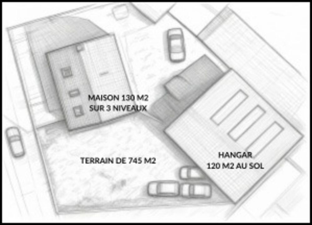 EXCLUSIVITÉ LE HAVRE  IDÉAL ACTIVITÉ ARTISANALE OU COMMERCIALE ENSEMBLE MAISON + HANGAR sur terrain de 745 m²