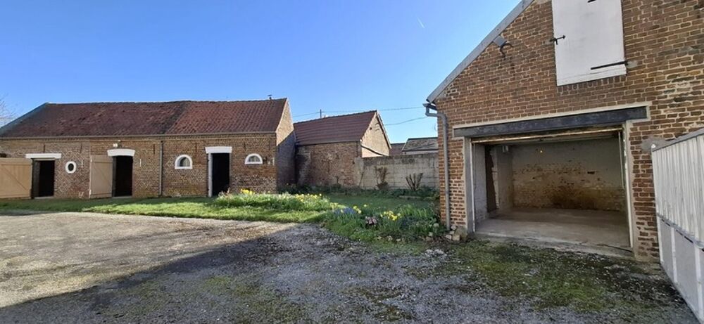 Vente Maison A vendre à LEVERGIE (02420) , Longère habitable de plain pied, avec Hangar, Garage et Dépendances Saint quentin