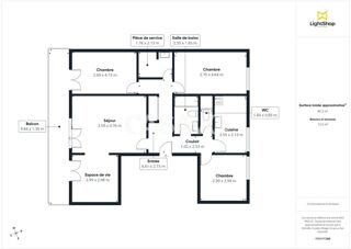  Appartement � vendre 5 pi�ces 86 m�