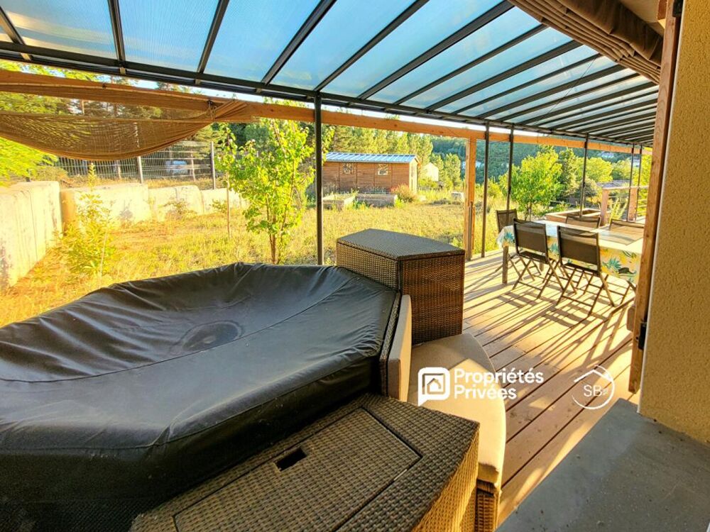 Vente Maison JOYEUSE - ardèche méridionale- Villa meublée de plain-pied, terrasse sud et jacuzzi 278 000 Joyeuse