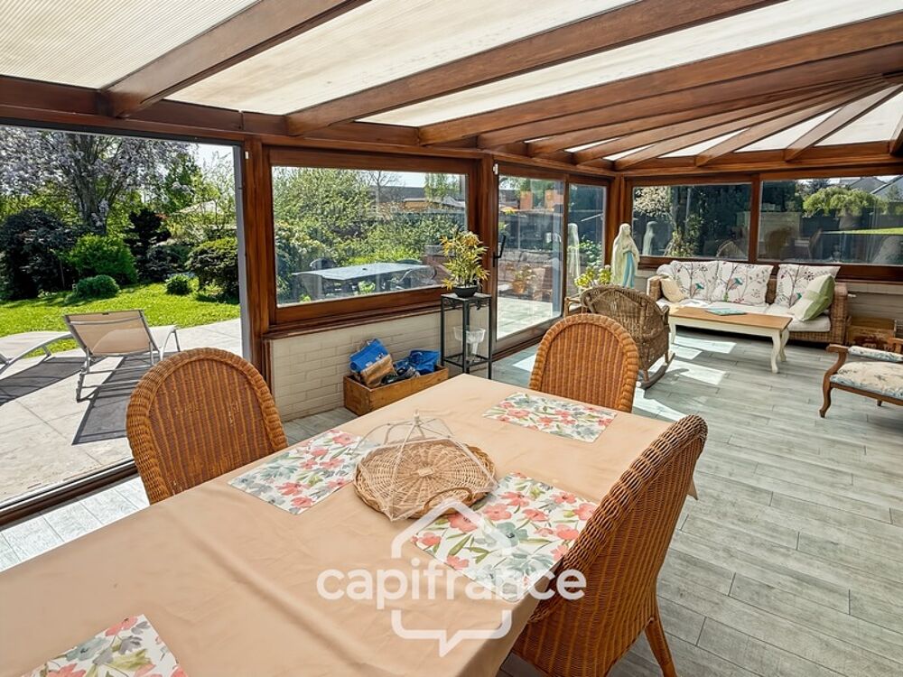 Maison individuelle semi plain-pied  127 m²  Terrain 1200 m²  Sous-sol complet