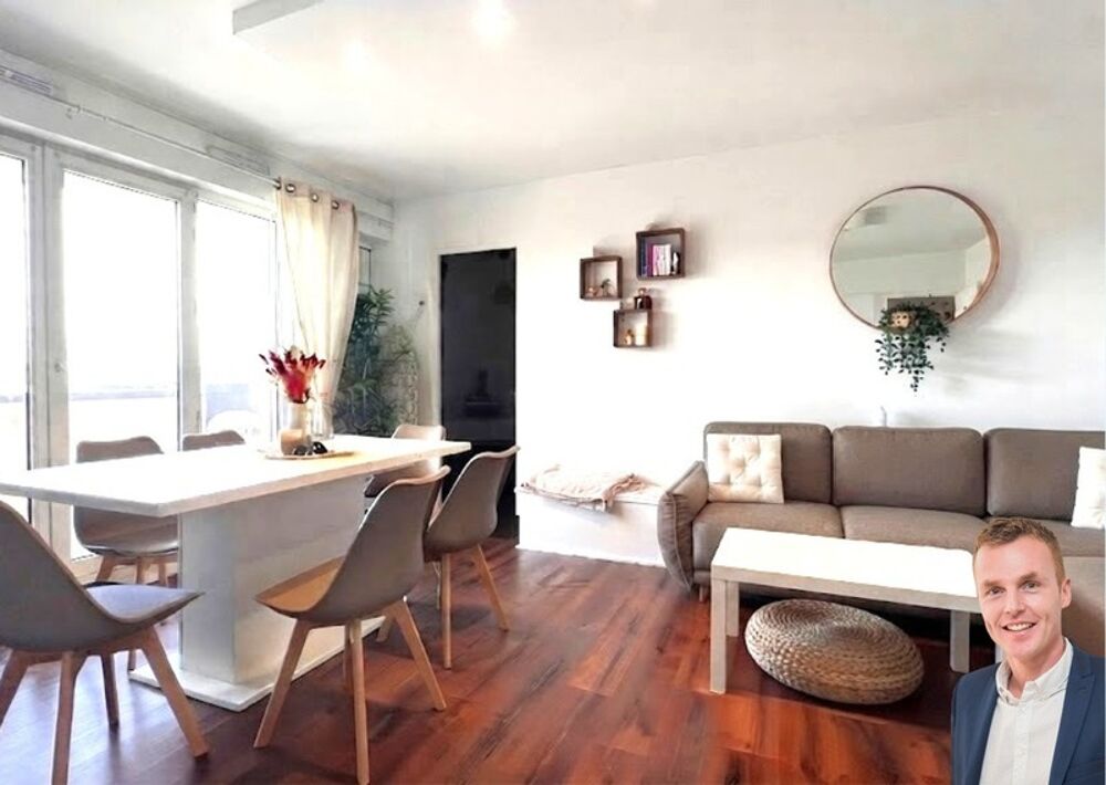 Quimper Ouest - Appartement T4 de 78 m² habitable - 1 loggia - avec vue panoramique sur la rivière de lOdet - Une terrasse - Ca