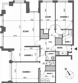  Appartement à vendre 4 pièces 110 m²