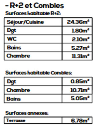  Appartement � vendre 3 pi�ces 61 m�