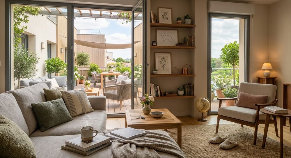 Vente Appartement - RARE T5 en orienté SUD avec GRANDE TERRASSE, PARKINGS, PROCHE TRAMWAY - Villeneuve la garenne