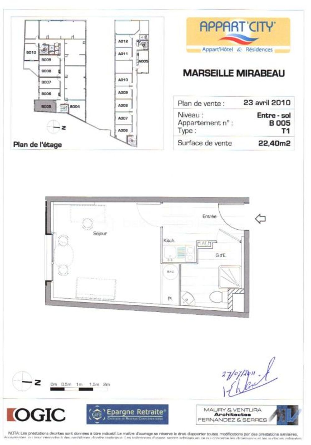 Vente Appartement Spécial investisseur - T1 meublé et parking en sous-sol en résidence d'affaire Marseille 2