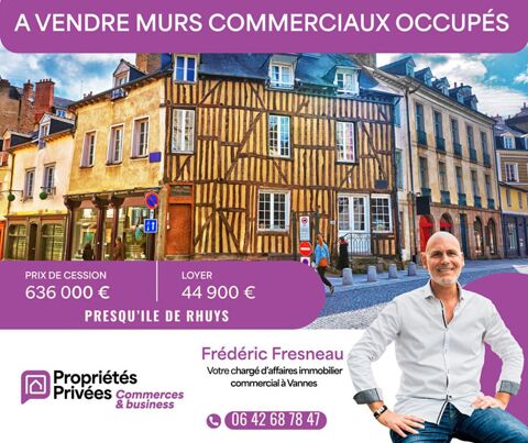 MURS COMMERCIAUX LOU&Eacute;S - RENTABILIT&Eacute; 7,05 % - EMPLACEMENT PRIME GOLFE DU MORBIHAN 636000 56370 Sarzeau