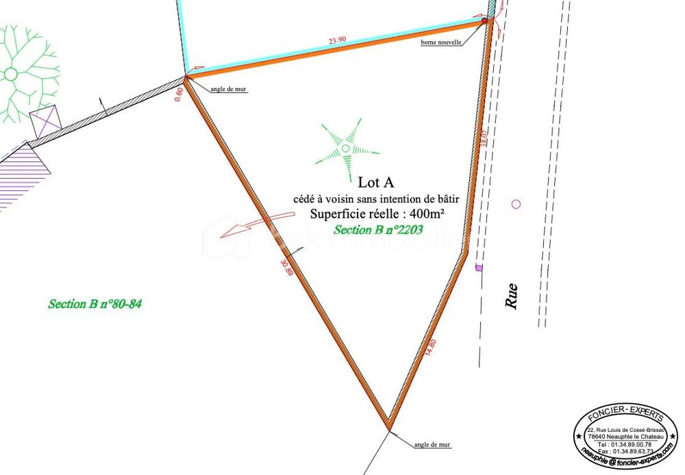 Vente Terrain Terrain à bâtir avec vue sur plaine en sous-sol + R+1 Jouars pontchartrain