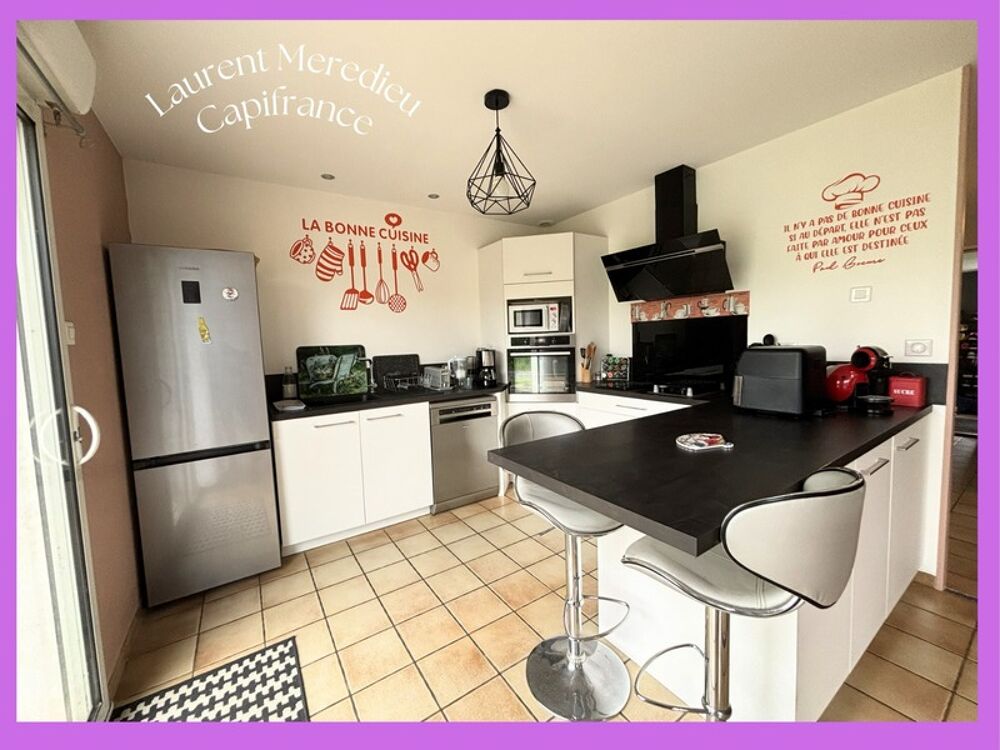 Vente Maison Maison de plain-pied de 130 m²- 4 chambres- avec grand jardin piscinable – Saint-Romain-la-Virvée Saint romain la virvee