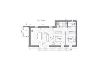  Maison à vendre 3 pièces 72 m²