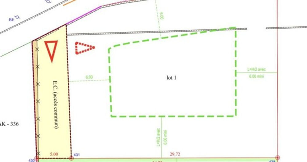 Vente Terrain Magnifique terrain de 700 m² très bien placé proche du centre de village LIBRE CONSTRUCTEUR Rivesaltes
