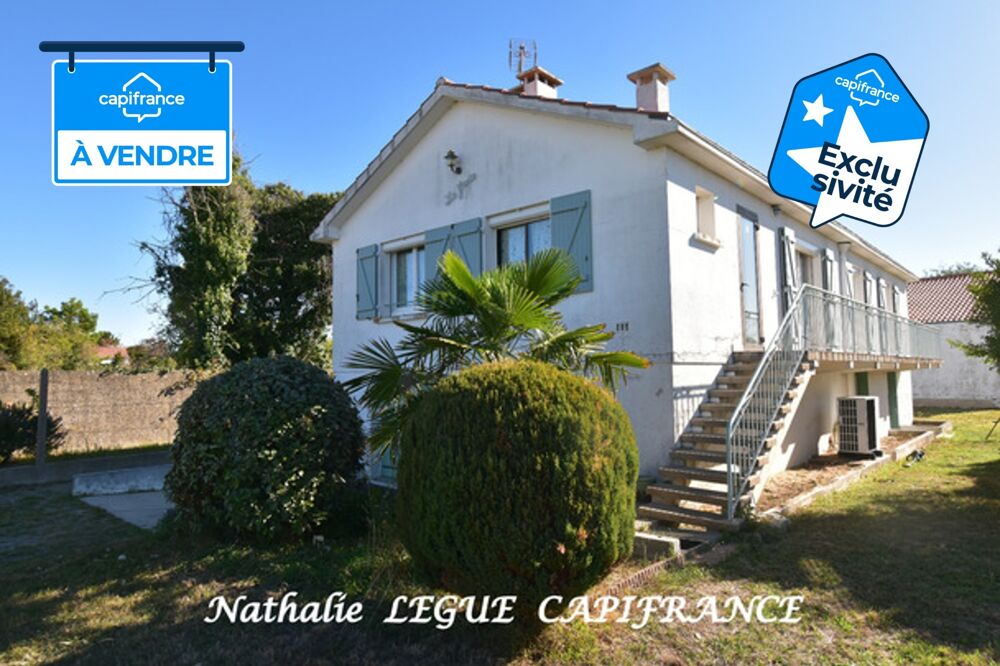 VENDEE ( 85 ) Maison à vendre 10 pièces LA BARRE DE MONTS Proche MER, PLAGES ,FORET, NOIRMOUTIER, 153 m² ,5 chambres, 3 WC , 2