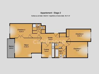  Appartement à vendre 4 pièces 94 m²