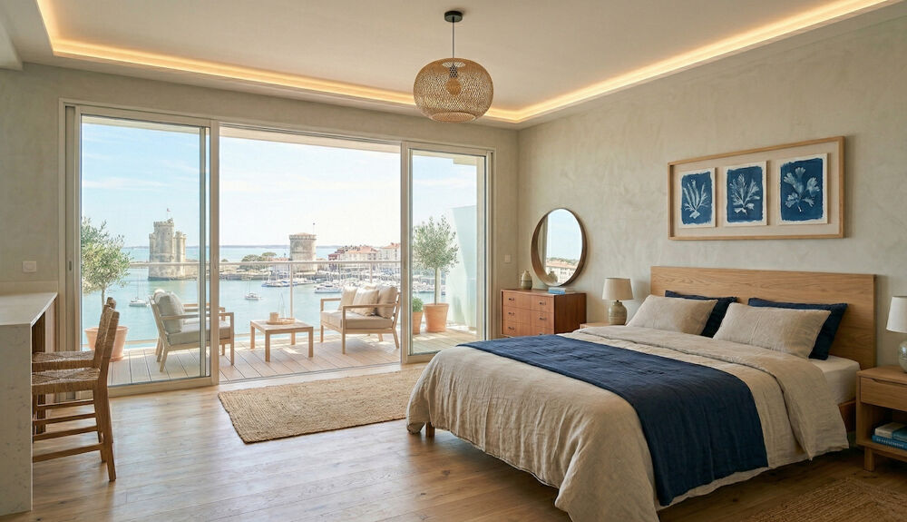 Vente Appartement 4 PIECES, VUE MER, GRAND BALCON, PARKINGS La rochelle