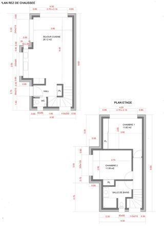  Maison  vendre 3 pices 68 m