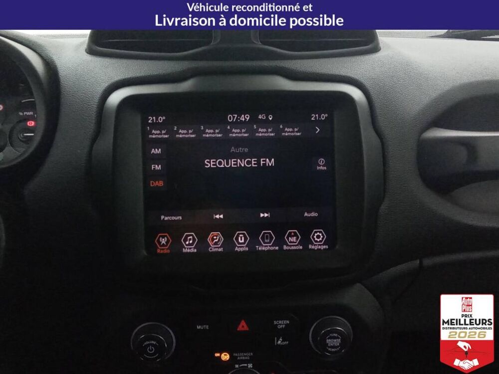 Renegade Turbo T4 190 PHEV BVA6 4xe eAWD Limited 2022 occasion 10150 Lavau
