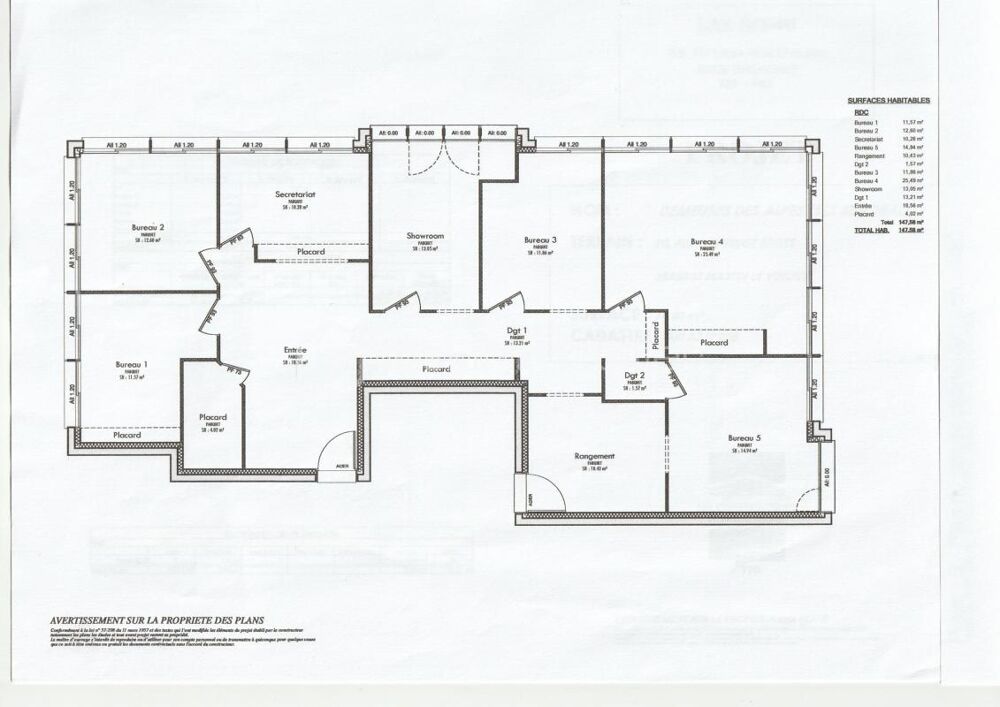   Ensemble de bureaux 148 m² – 180 000 € Saint martin le vinoux