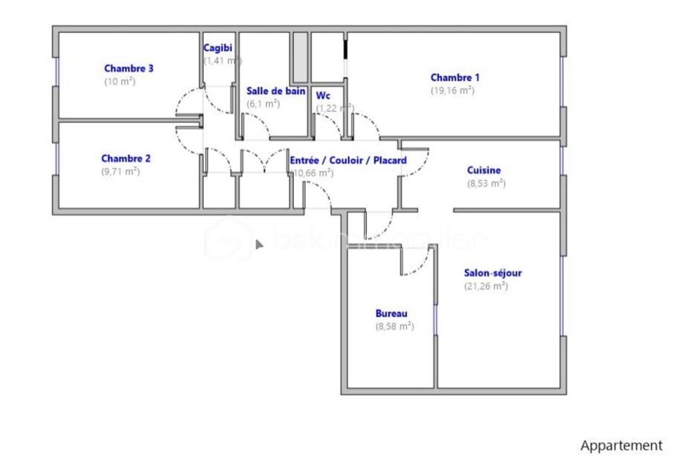 Vente Appartement Appartement de 97 m² – Avenue de la Libération Le mans