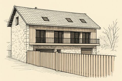   Appartement  vendre 1 pices CHAPAREILLAN (38) - Plateau a amnager en Triplex de 160 M2 avec terrasse, jardin et garage Appartement - 1 pice(s) - 160 m