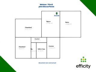  Maison � vendre 3 pi�ces 75 m�