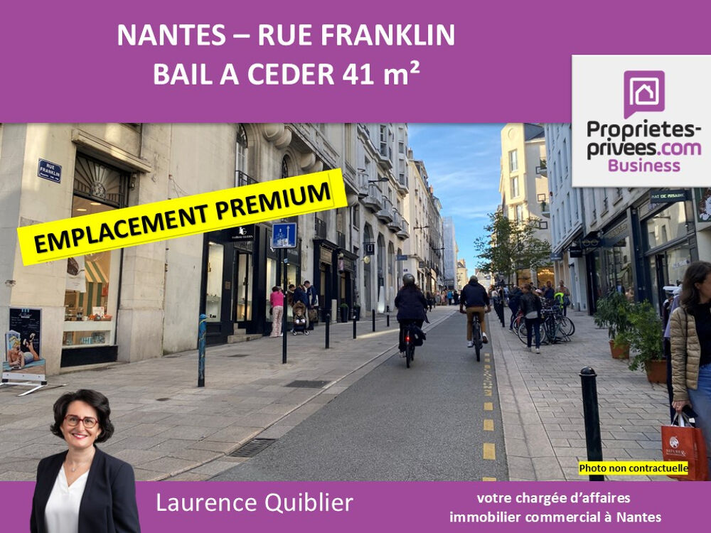   44000 NANTES - BAIL A CEDER  41 M² QUARTIER GRASLIN 