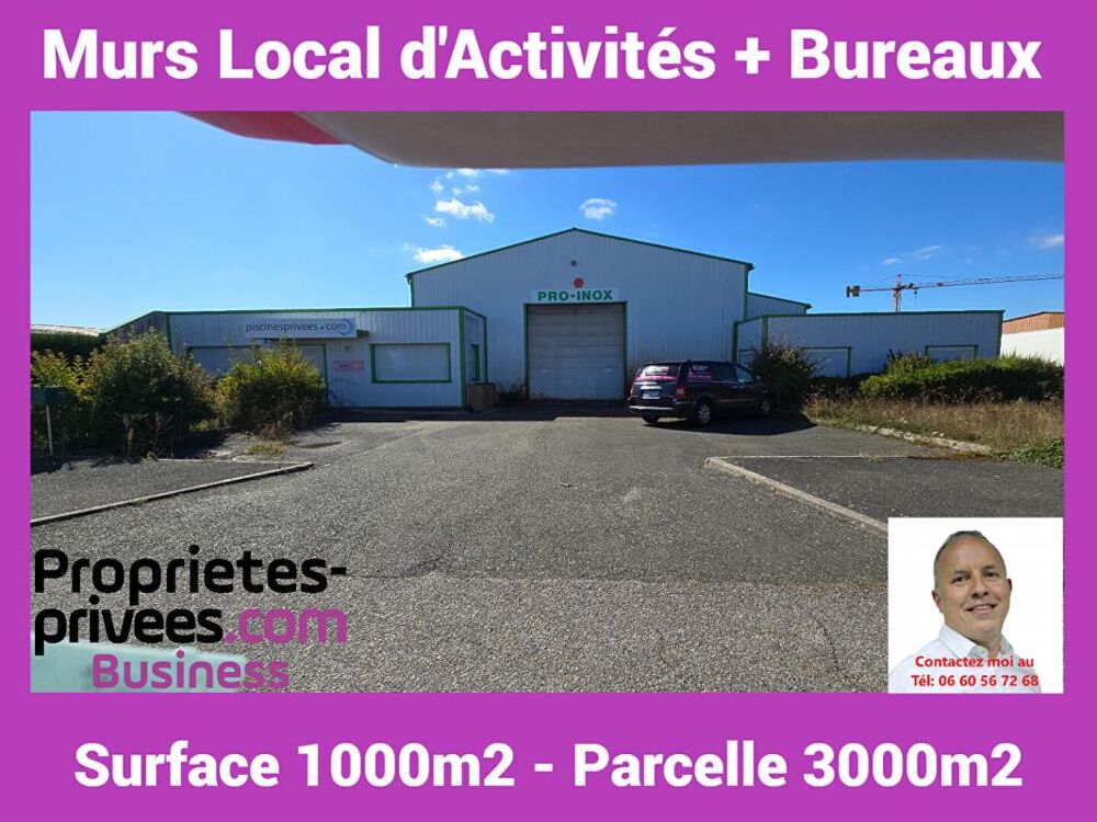   SECTEUR DREUX 28 - LOCAUX D'ACTIVITE avec BUREAUX 1.000 m² 