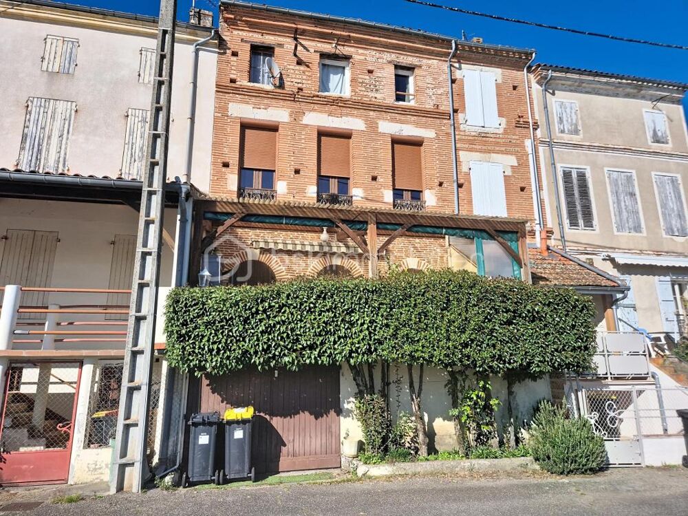 Maison au centre vue Garonne garage