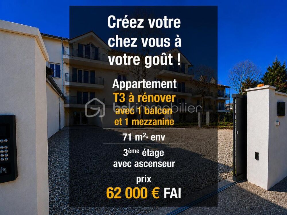 SAINT-CHRISTOL (84390) - Créez votre T3 sur mesure ! Plateau sous forme d'appartement à rénover de 71 m² env. situé au 3ème éta