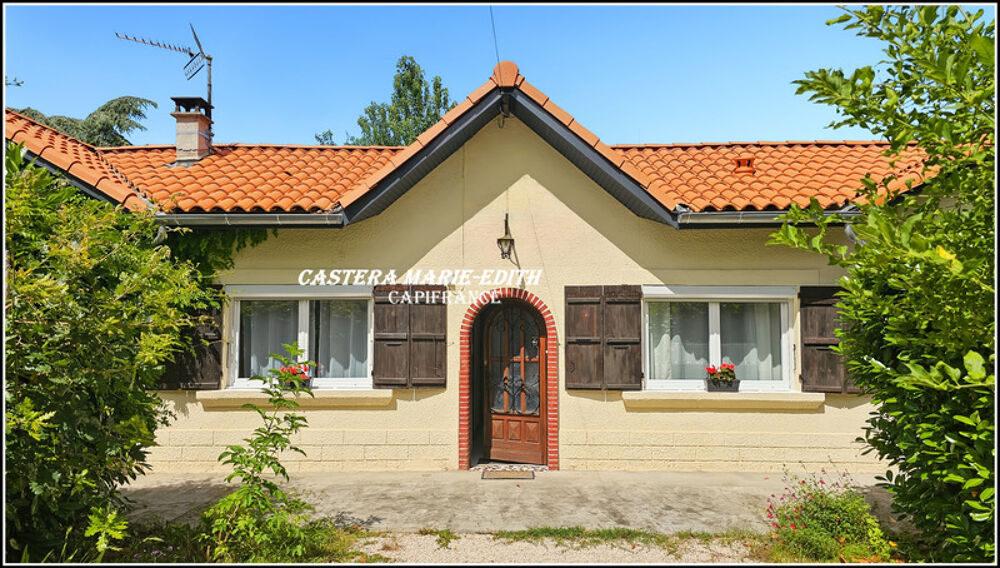 Maison MEUBLEE de PLAIN-PIED - 7 pièces +Véranda + Hangar - Proche VIC-FEZENSAC dans le GERS (32)