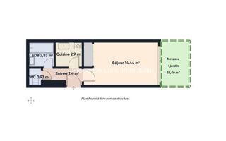  Appartement � vendre 1 pi�ce 23 m�