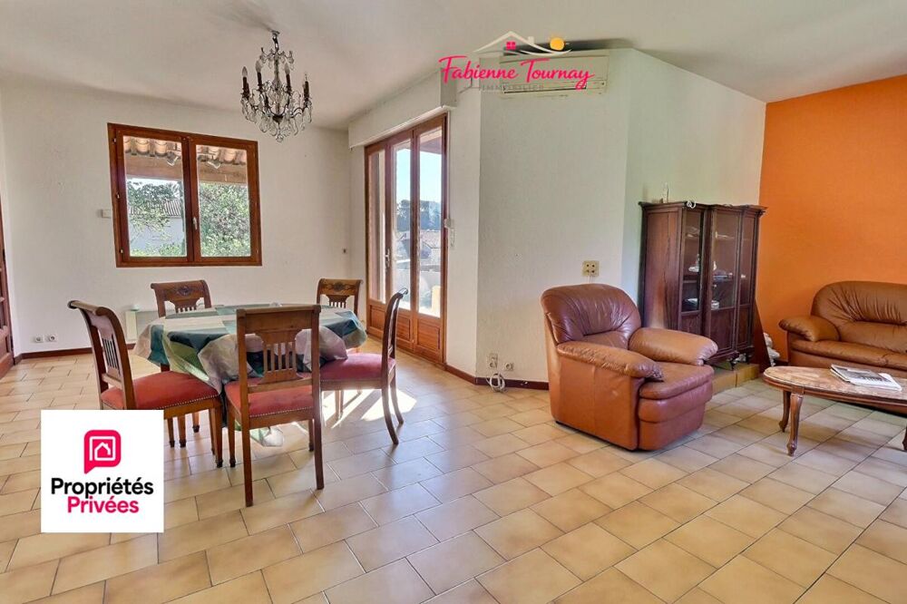 Vente Maison Villa 5 chambres, 2 salles d'eaux, grand garage, parcelle de 1600m² Bagnols sur ceze