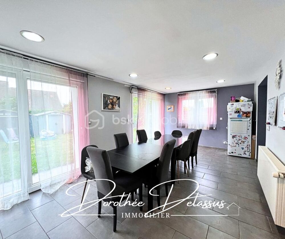 Maison familiale 133 m² avec jardin et garage  Rouvroy