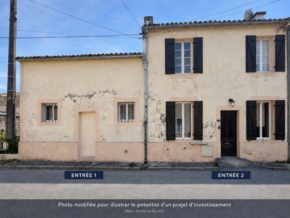 Vente Maison MOULIS-EN-MÉDOC – SPÉCIAL INVESTISSEUR – FORT POTENTIEL DE DIVISION EN 2 LOGEMENTS AVEC JARDIN Moulis en medoc