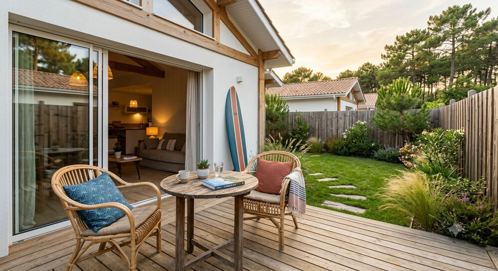 Villa T3 duplex + jardin et parking